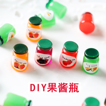 Leaf Sister Emulated Solid Jam Bottle Diy Homemade Cream Mobile Phone Shell Drip shell Material bag accessories