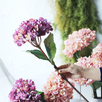 (Mountain tree) Bella Anna Hydrangea simulation flower silk flower high-grade decorative flower European French moonlight flower art