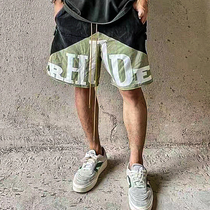 2022ins High Street Sports Tide Card Fitness Shorts Men Hip Hop Wind Basketball 100 Hitch American Casual 50% Pants