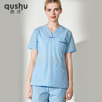 Surgical wash clothes womens short sleeve doctors clothing oral clinic work clothes elastic brush hand clothing operating room split set