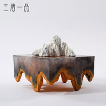 New Chinese rockery sculpture ornaments living room model room porch bogully TV cabinet creative soft decorations