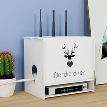 Router storage box set-top box shelf patch panel cat wifi storage box wall wire artifact