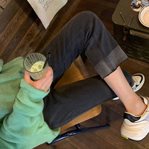 2022 Summer Thin pregnancy maternity dress with straight cylinder jeans Korean version big code fashion money out for 90% wide-legged pants