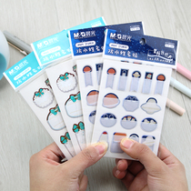 (4 this pack) Chenguang stationery waterproof name sticker sticker self-adhesive creative cute cartoon self-adhesive hand account handwritten life home Mark classification sticker kindergarten children