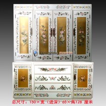 Yangzhou lacquerware factory neoclassical lacquer art home decoration white painting double Festival porch decoration cabinet wardrobe customization