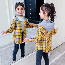 Girls Shirt Spring 2021 New Childrens foreign style shirt Girls Long Sleeve Shirt