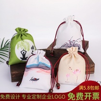 Dragon Boat Festival sachet empty bag sack bag lavender wormwood leaf bag jewelry storage ink painting drawstring bag