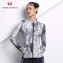 Sumday sports coat Womens Fitness long sleeves quick-dry running tight sports coat womens fashion thin sweat absorption