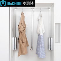  Wardrobe hardware lifting hanger rod hanger pull-down hanger automatically rises back to position