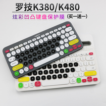 Logitech k480 Keyboard Stickers Logitech Dust Cover k380 Wireless Bluetooth Keyboard Stickers Protective Film Pads
