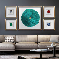 Living room sofa back decorative painting high-grade atmosphere light luxury creative porch hanging painting restaurant wall decoration pendant