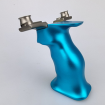 The Great Slingshot Big Power High Precision Titanium Alloy Flat Leather Shooting Ejection Toy Can Move Round Head Slingshot