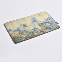 Forbidden Citys Thousand Miles River Mountain Art Table Mat Chinese Tea Set Non-slip Heat Insulation Mat Boutique Game Rat Mark Cushion Gift