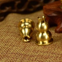 Putuoshan incense burner incense plug all copper small gourd portable out bamboo incense line incense