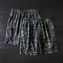 Foreign trade export tail single camouflage shorts mens Tide brand sports five-point pants original single cut bull goods elastic waist pants