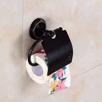 Retro Copper Paper Towel Rack full copper black Paper Toilet Toilet Toilet Paper Towel O Style Furnishing Style New