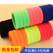 Fluorescent color No seams Rubber Band Head Accessories Hair Cord Hair Rope South Korea Zal Hair Black Leather Sheath Hair Accessories Hair Clip