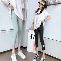 Underpants lady summer anti-walking light tight body ice wire outside wearing elastic high waist to collect glutes and hip fat mm big code slim fit