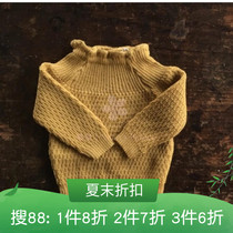  Spot Swiss niche wool lace collar woven sweater baby children soft warm close-fitting 88