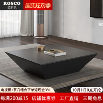 Nordic coffee table creative shape shaped modern simple black oak pattern living room furniture rock board square tea table