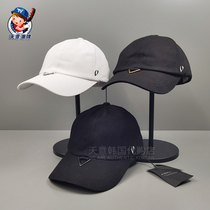 Korea Virate Special Cabinet 2021 New Metal Triangle Baseball Cap Personality Trend Fashion Duck Tongue Cap