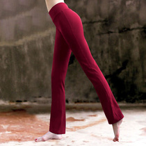 Yoga pants female outer wear micro La Xian thin high waist hip dance practice pants Running thin straight summer fitness pants