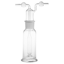 Glass porous gas washing bottle 250mL 500mL Meng type glass gas washing bottle glass washing cylinder Mengs washing bottle with additional ticket