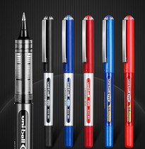 Japan UNI Mitsubishi ub150 pen official flagship store with gel pen straight liquid type walking ball pen 0 5mm signature pen business black pen uniball water resistance 0 38mm Financial Office