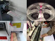 Cut bed with red light straight line laser head wood sawing edge laser marking machine single sheet saw infrared positioning light