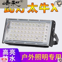 LED flood light Outdoor waterproof 50W outdoor door head light Shop door sign yard lighting Spot light Flood light