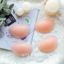  2021 new chest stickers for womens wedding dresses with pure silicone gathered chest type swimming wedding photography three kinds of cups are optional