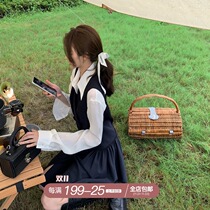 skibyTannin double-breasted Maka suit dress 2021 Spring Summer New slim temperament suit a dress