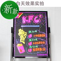 Luminous word eco-friendly bracket bracket u-type led light box to send chalk fluorescent plate flash small blackboard plug-in electric with lamp