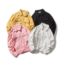 Mens Spring New Pure BF Wind Couple Men and Womens Leisure Jacket Youth Cut Cover