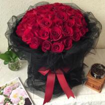 33 red rose Jiangxi Jiujiang City Xunyang Lushan area Tongcheng Fresh flower shop Express Valentines Day delivery to the door