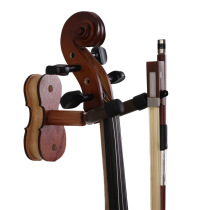 New violin dedicated wall hanging solid wood base sturdy wall-linked violin holder can hang up the violin bow
