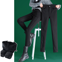 Cotton pants padded velvet leggings women wear autumn and winter New pants small black pants leggings magic pants