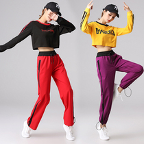 Nine dance ghost step dance costume new suit street dance jazz dance navel hip hop tide dance autumn winter dance clothes