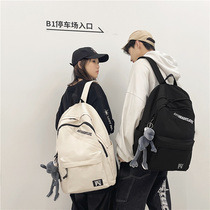 Junior high school Bag Girl Han Edition High School College Students Double Shoulder Bag 2021 New Fashion Large Capacity Travel Backpack Men