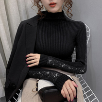 Half-height collar bottom sweater lady Neyhitch 2019 autumn and winter new foreign pistachio thickened blouses jacket head-knitted sweatshirt