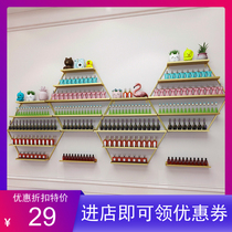 Fashion Nail Polish glue shelf nail art beauty shop wall rack nail polish display rack wall hanging iron nail polish rack