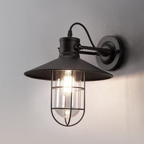  Ju Shang American country retro industrial wall lamp Creative personality wrought iron bar restaurant aisle Balcony wall lamp wall lamp