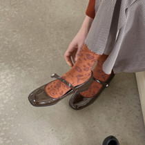 LET ME SEE retro personality Joker socks flower stockings tide style English autumn and winter temperament stockings women