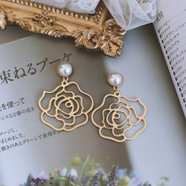 s925 Pure Silver Needle Earrings 2020 New Tide Han Temperament Senior Sensation Brief Retro Personality Pearl Earrings