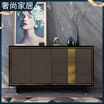 American light luxury food side cabinet country garden model house furniture post-modern simple style storage storage porch cabinet