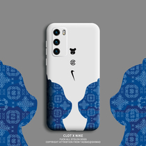 Huawei p40 mobile phone shell boomer personality creativity p40pro Liquid Silicone Soft Shell Anti-Fall Full Bag Lens Men p40 Protective sleeves Ins Wind Superfire p40pro shell 5g Womens new thin application