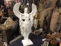 Egyptian mythological figures ornaments Crafts Antique goddess Isis Stone carving Home decorations