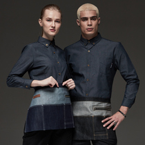 Autumn and winter waiters work clothes Hotel hotel uniforms long sleeve women Western restaurant dining coffee shop overalls