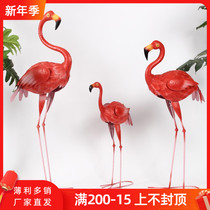 New wedding props winged flamingo ornaments mall window terrace garden arrangement Flamingo