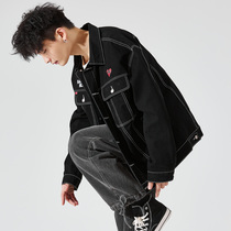 Peach heart co-brand] Tang Shi 2020 Spring and Autumn New Male Denim Jacket Ins Trend Student Loose Trend DP